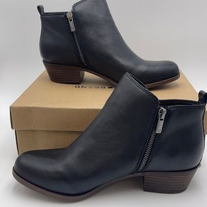 Lucky Brand Women's Basel Leather Booties black size 8.5W